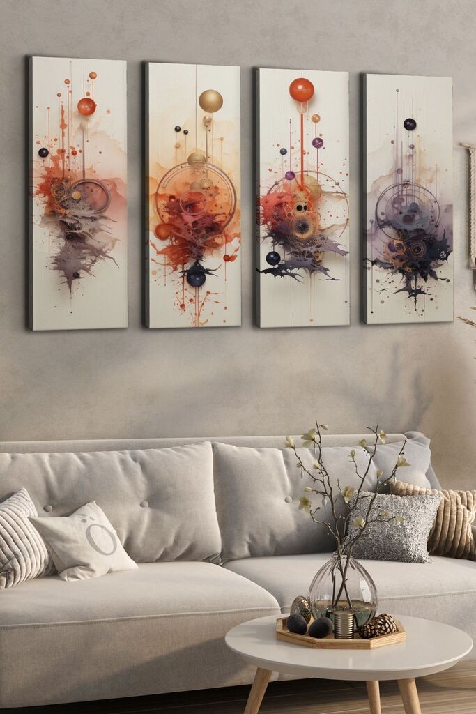 Wallity slika Ersycnvs4Asm1, 30x90 cm, 4 dijela