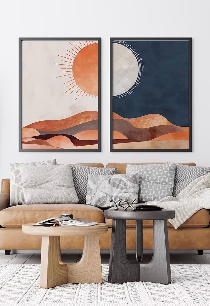 Uokvirena slika Wallity Ersy2Limodel22, 33x48 cm, 2 dijela