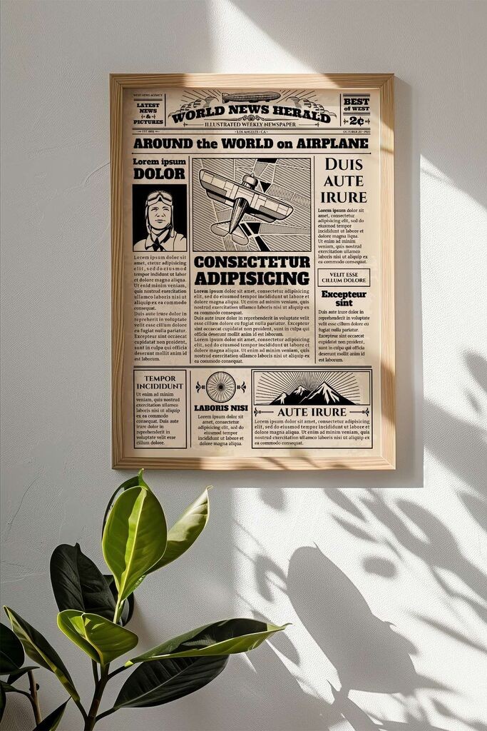 Uokvirena slika Wallity NWSPPRMDL1, 33x48 cm