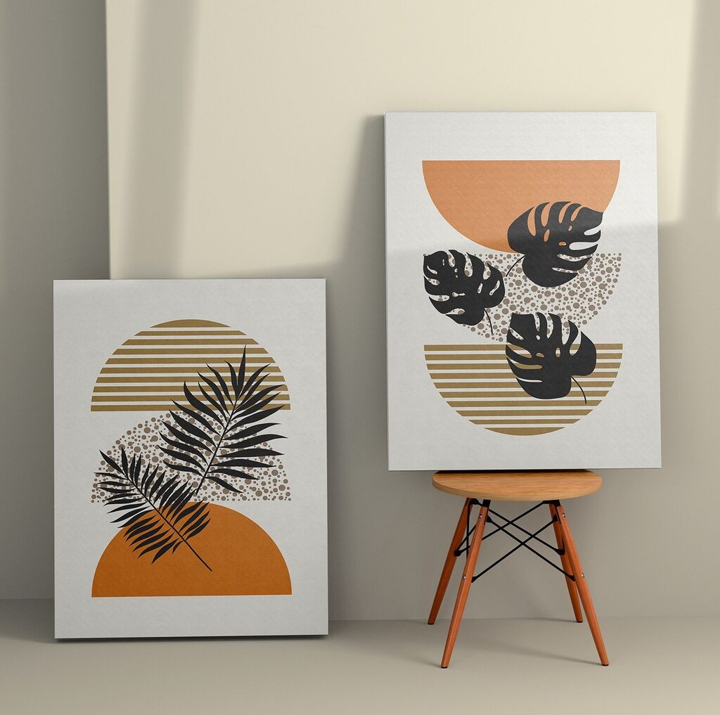 Zidna slika 2KNV4253, 50x70 cm, 2 dijela