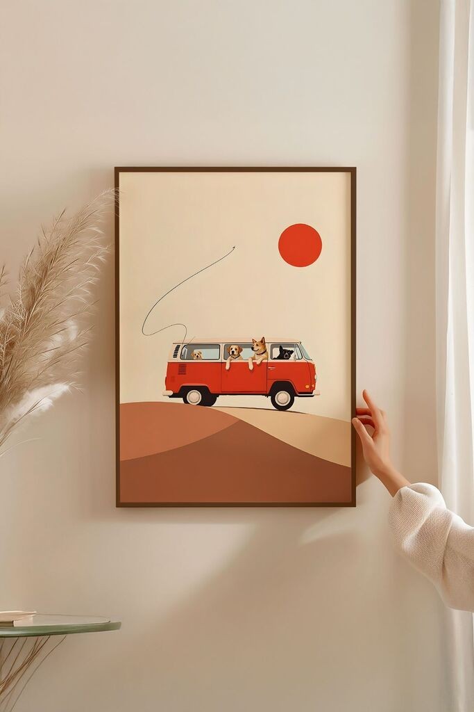 Uokvirena slika Wallity Lmnmdlkahve43, 33x48 cm