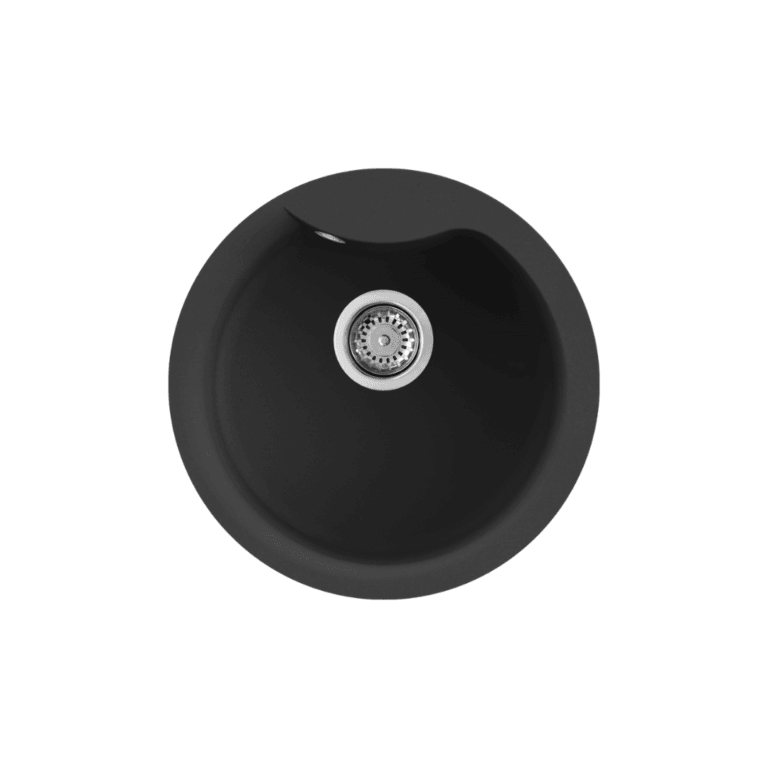 Elleci Sudoper Ego, okrugli 48.5 1V, Crni