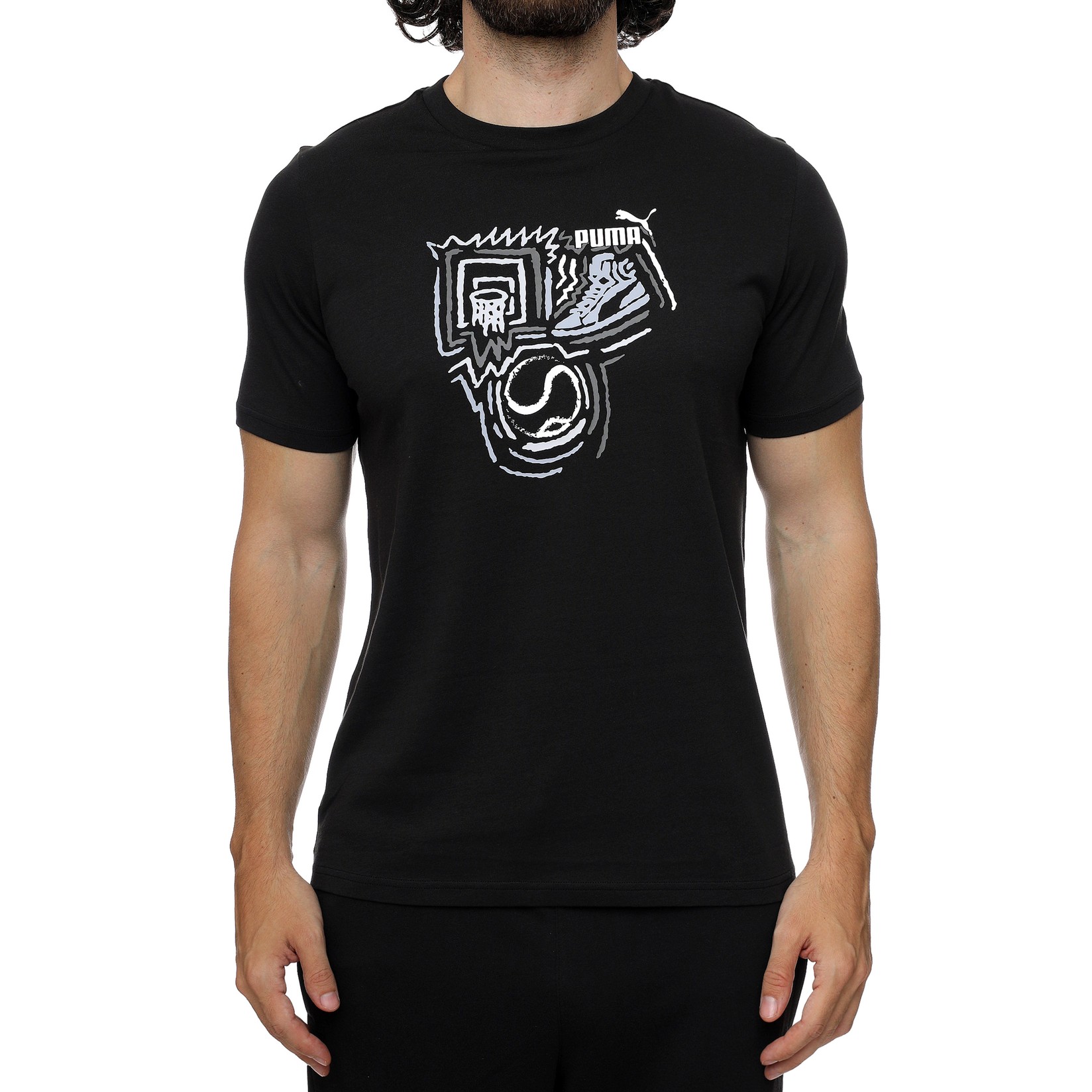 PUMA Muška majica, Grafika Godina sporta, 680176-01, crna