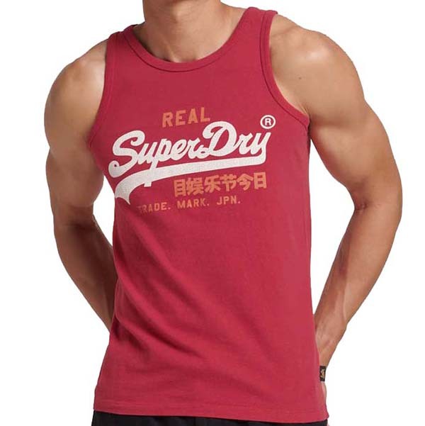 SUPERDRY Muška majica VINTAGE VL HERITAGE VEST crvena