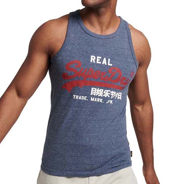 SUPERDRY Muška majica VINTAGE VL HERITAGE VEST siva