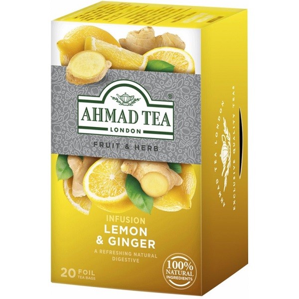 Ahmad Tea Čaj od limuna i đumbira, 20 vrećica, 40g