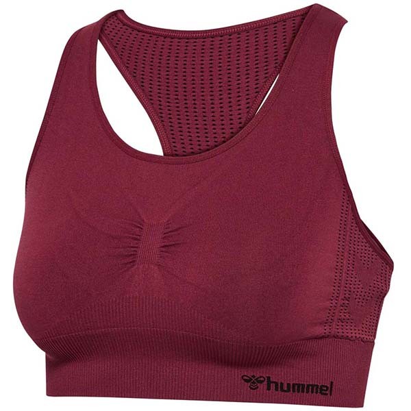 HUMMEL Ženski top HMLSHAPING SEAMLESS SPORTS bordo