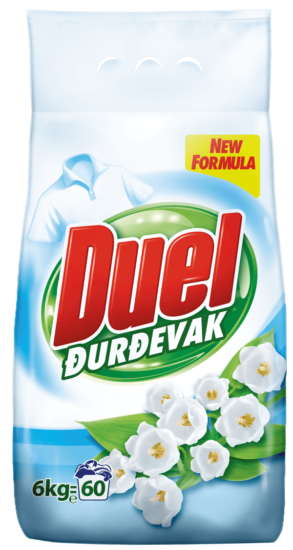 DUEL prašak za veš Đurđevak, 6 kg