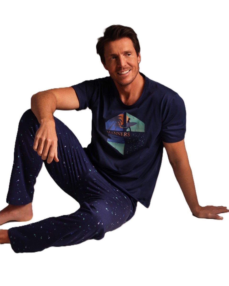 Manners Muška pidžama Dani, Teget