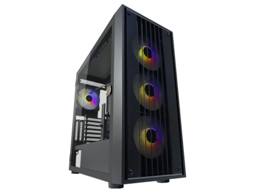 LC-Power Gaming računarsko kućište 810BE-ATX, ATX, Micro ATX, MiniITX, 4x120mm ARGB ventilatora, Kaljeno staklo, Crno