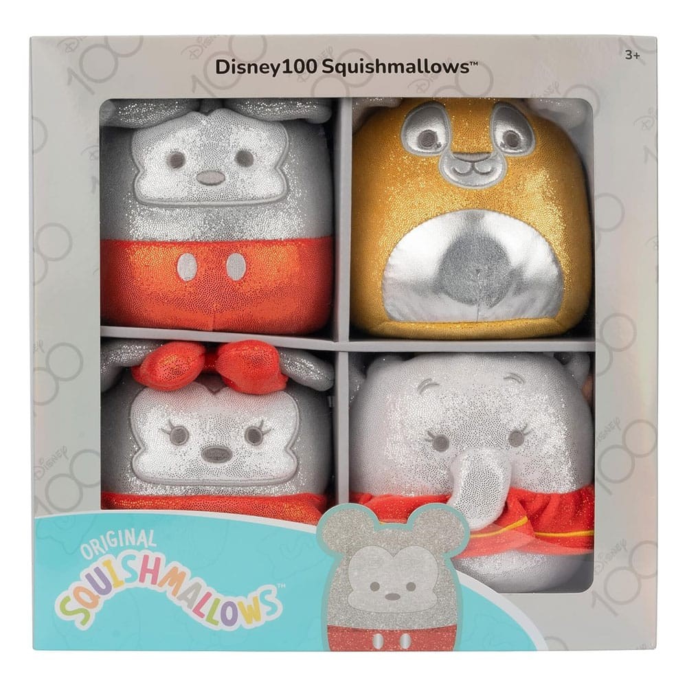 Squishmallows Set plišanih igračkica Disney 100th universary, 4 komada