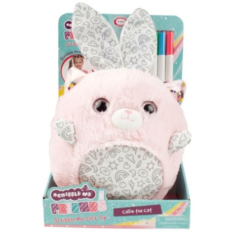 Crayola Plišana igračka Scrible me furry plush, 30cm, Roza