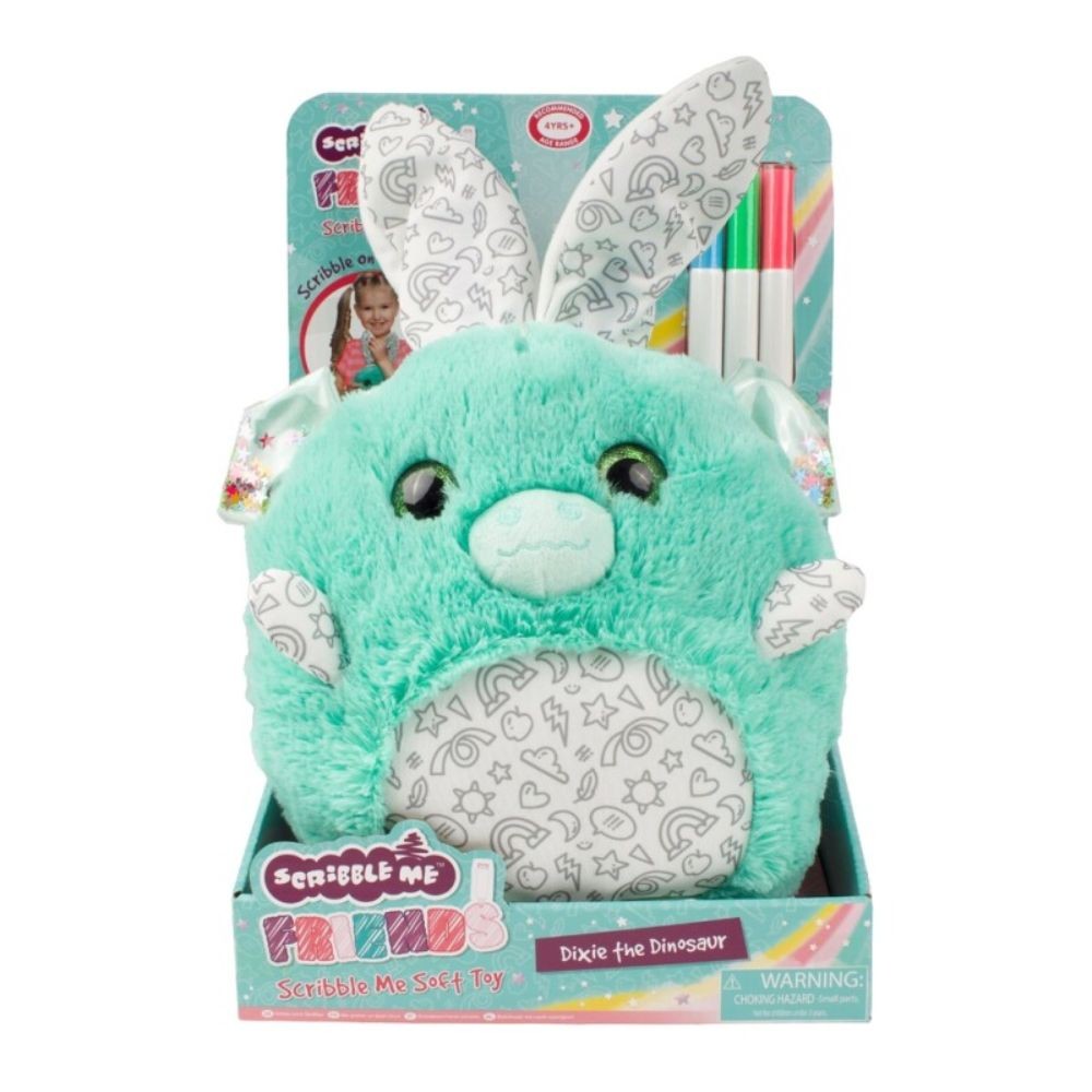 Crayola Plišana igračka Scrible me furry plush, 30cm, Zelena