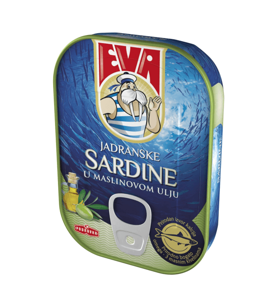 EVA sardine konzervirane u maslinovom ulju 100g
