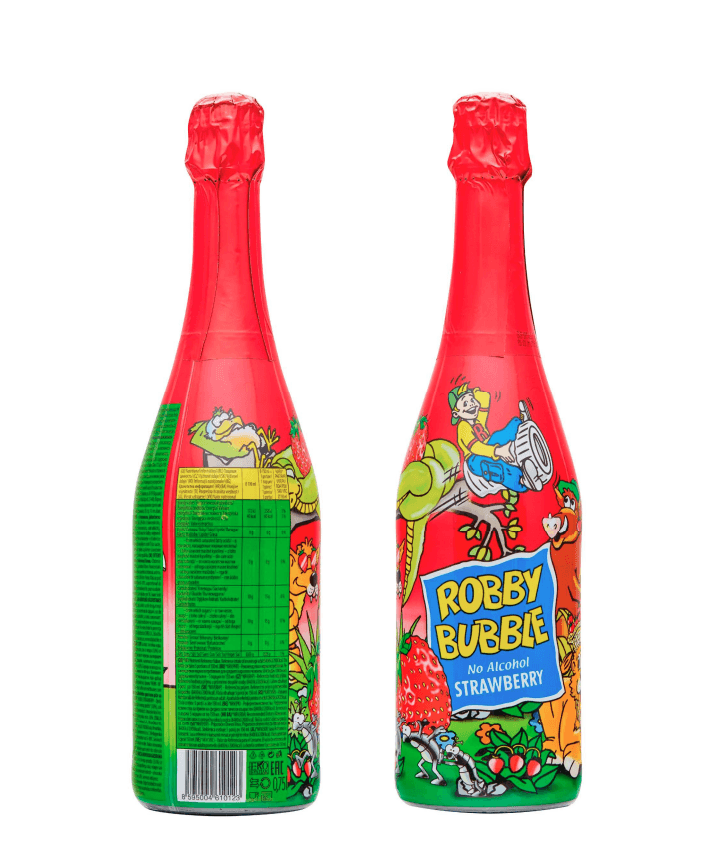 ROBBIE BUBBLE Dječiji šampanjac s okusom jagode