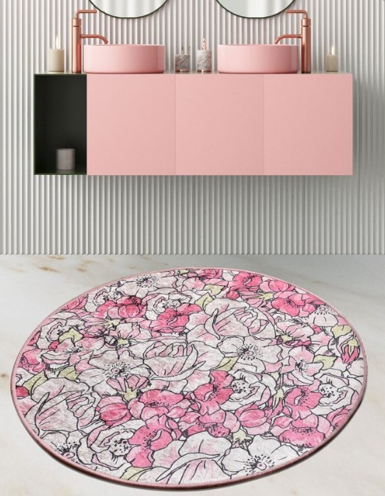 L'essentiel Maison Otirač za kupatilo Rosa, 100cm, roze