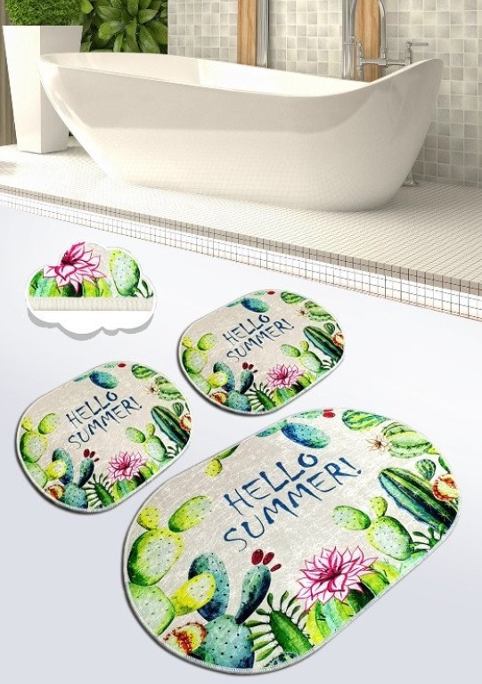 L'essentiel Maison Otirač za kupatilo Hello Summer, 3 komada, šareni