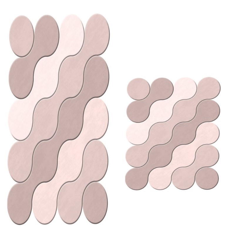 L'essentiel Maison 21011715PU Otirač za kupatilo, 2 komada, roze