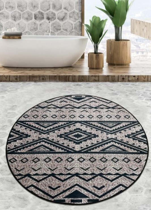 L'essentiel Maison Otirač za kupatilo Šator, 100cm, crno-siva