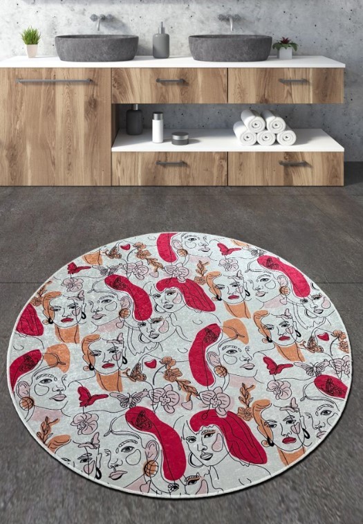 L'essentiel Maison Faccia prostirka za kupatilo, 100cm, šarena