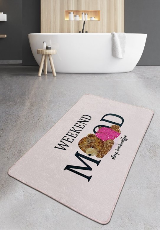L'essentiel Maison Weekend Mood prostirka za kupatilo, 80x100cm, roza