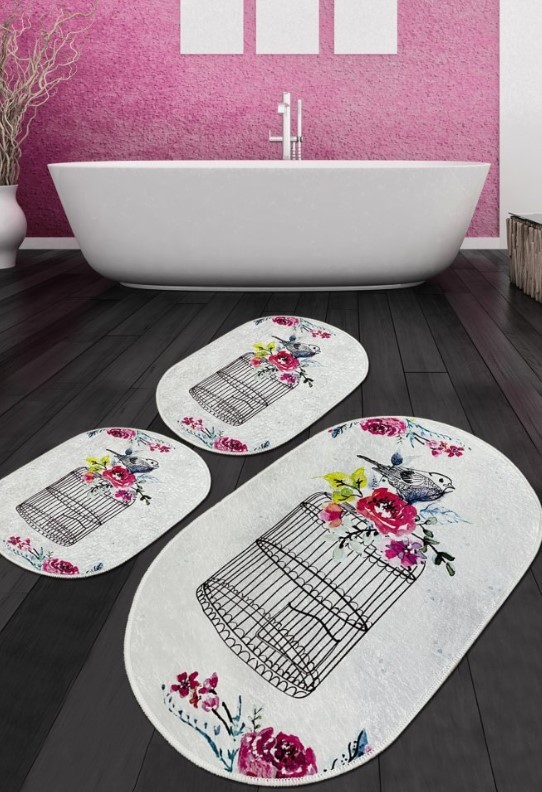 L'Essentiel Maison Otirač za kupatilo Cage, 3 komada, šareni