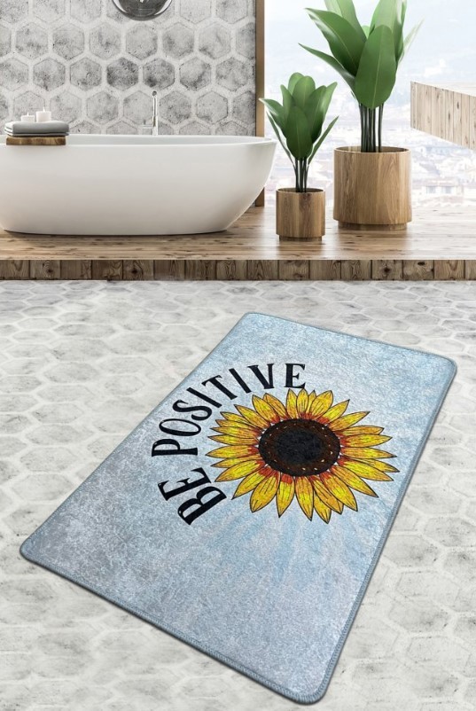 L'Essentiel Maison Be Positive prostirka za kupatilo, 80x100cm, šarena