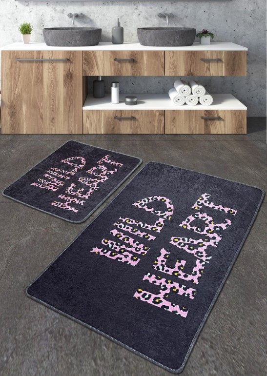 L'essentiel Maison Wild Heart prostirka za kupanje, 2 komada, Teget