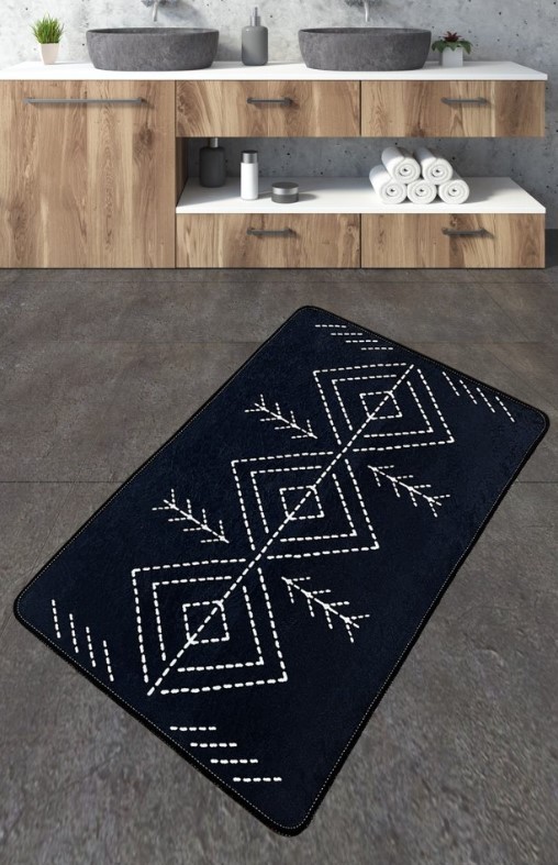 L'essentiel Maison Otirač za kupatilo Lau, 70x120cm, crna