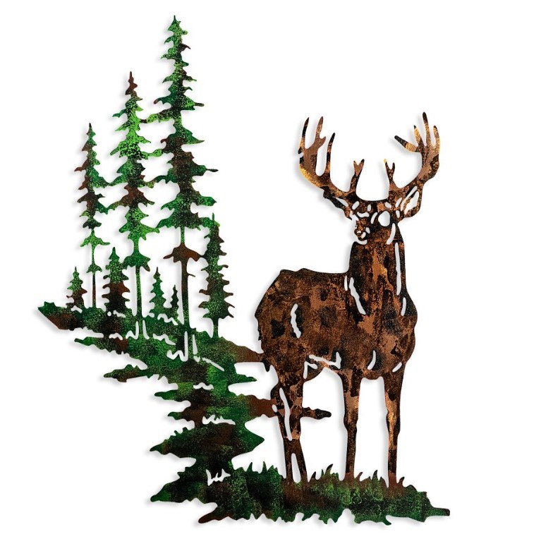 Wallity 930DYU1216 Zidna dekoracija Jelen 2, 65x79cm