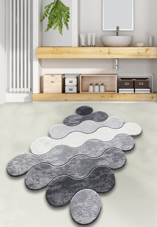 L'Essentiel Maison prostirka za kupatilo, 70x120cm, siva