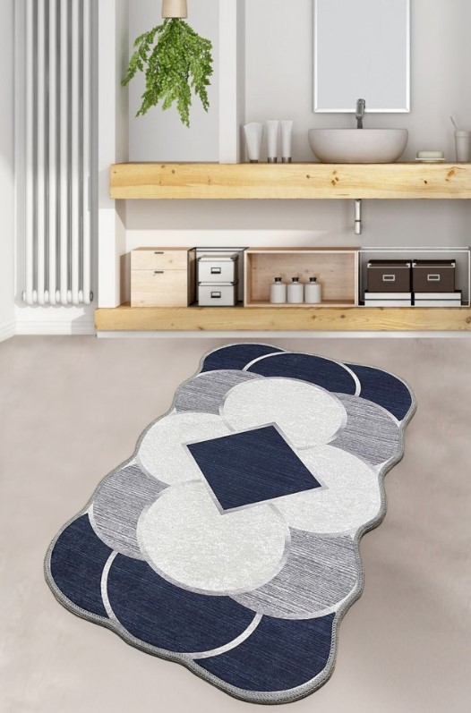 L'Essentiel Maison Corte prostirka za kupatilo, 70x120cm, tamno siva