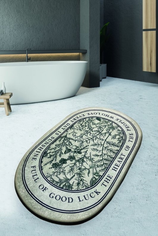 L'essentiel Maison Otirač za kupatilo Fullof, 70x120cm, siva