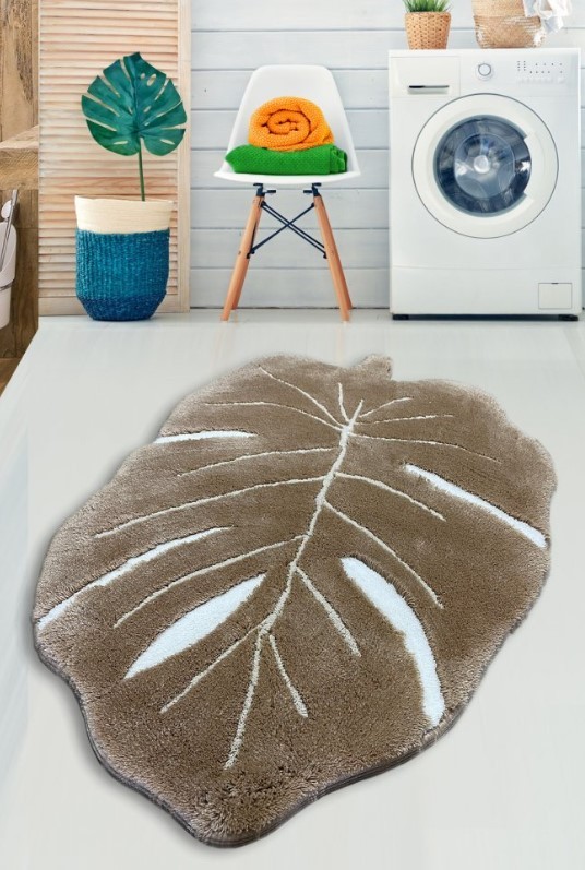 L'essentiel Maison Frunze tepih za kupatilo, 80x120cm, smeđa