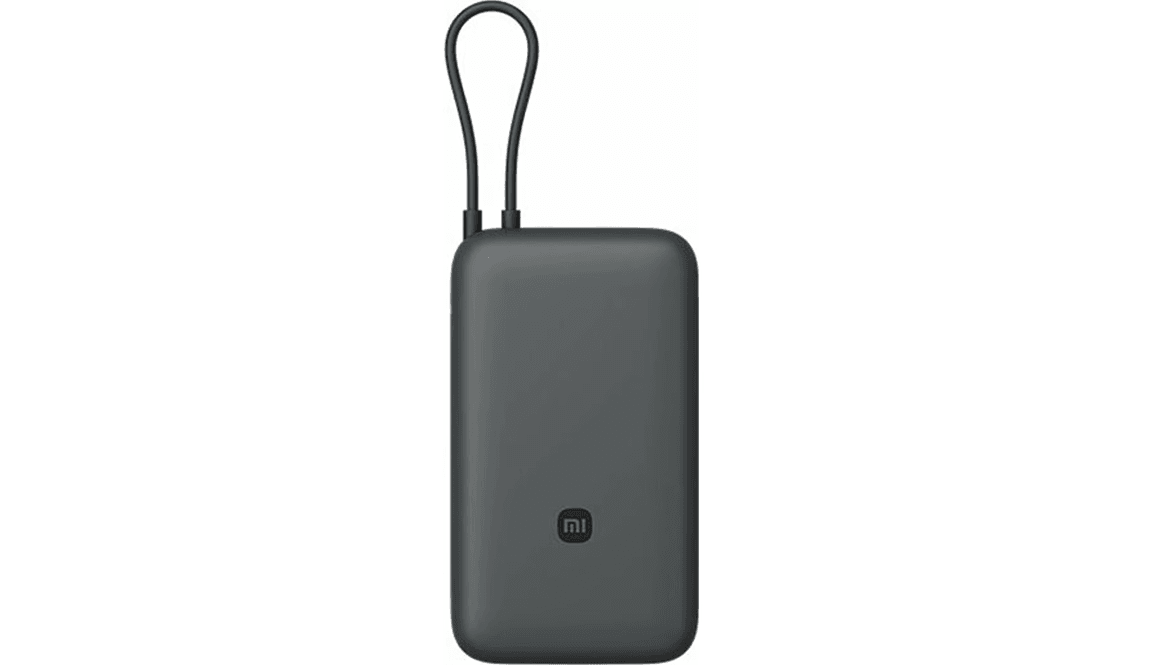Xiaomi Powerbank, 20000 mAh 18 W, integrisani kabl, Sivi