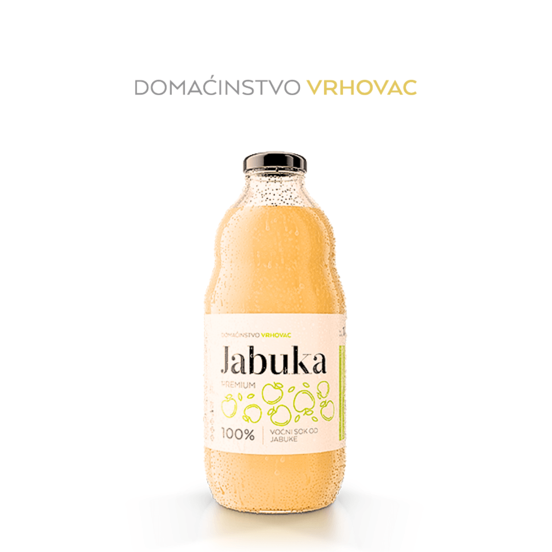 Domaćinstvo Vrhovac Prirodni sok Jabuka, 1 l