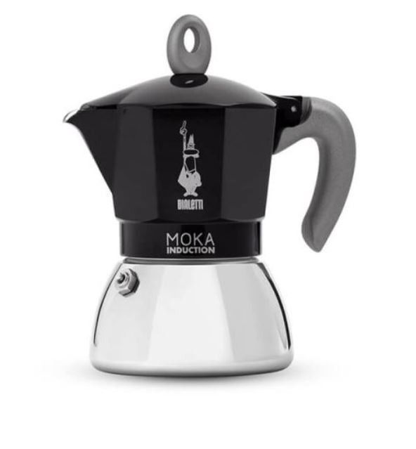 BIALETTI Indukciona Moka 4 Šolje Crna
