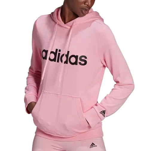 Adidas Ženski Duks W LIN FT HD, Rozi