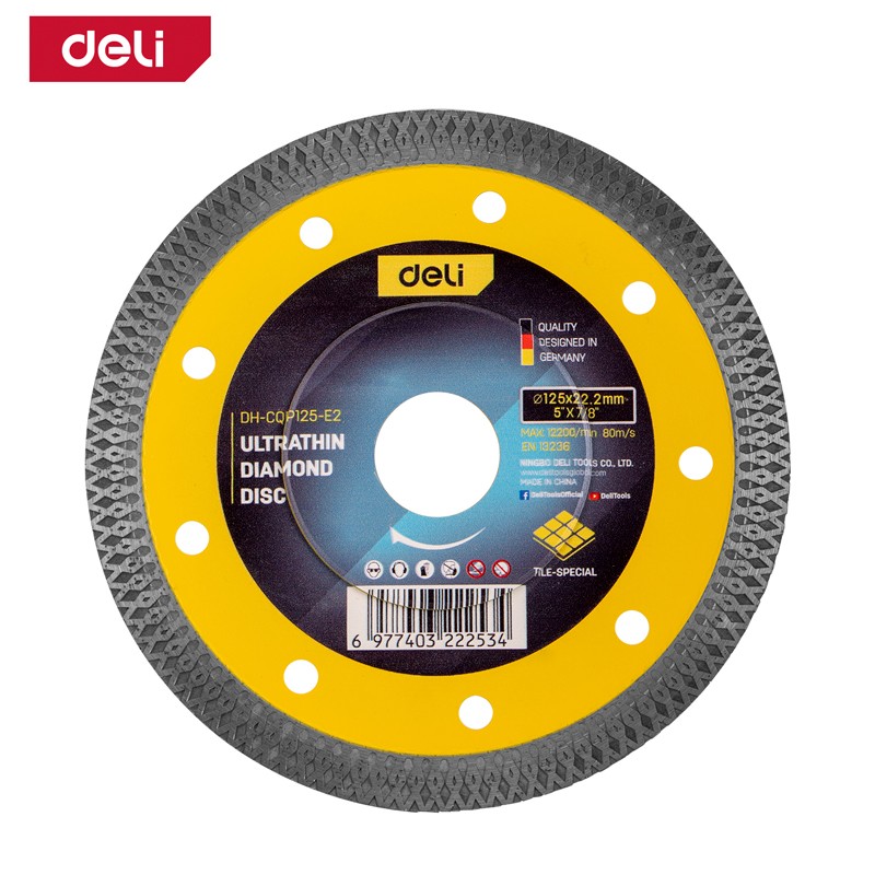 DELI TOOLS Dijamantska rezna ploča Ultra tanka EDH-CQP125-E2, 125 mm