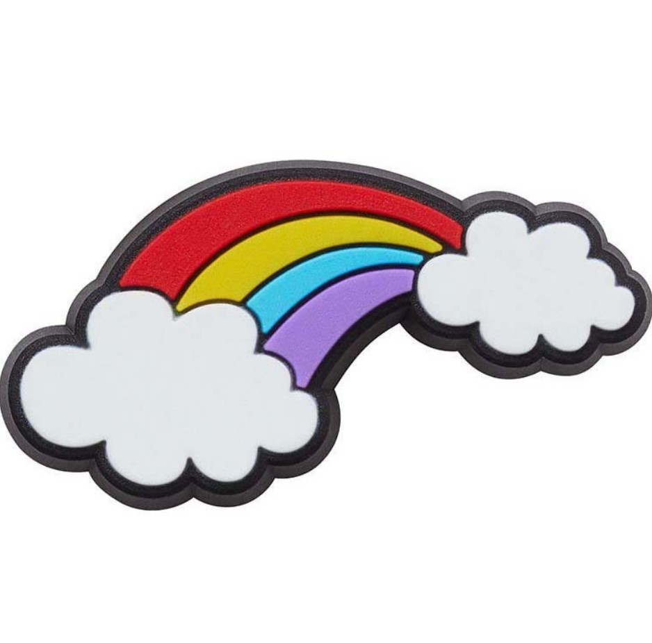 CROCS Ukras za klompe DUGA S OBLACIMA šareni