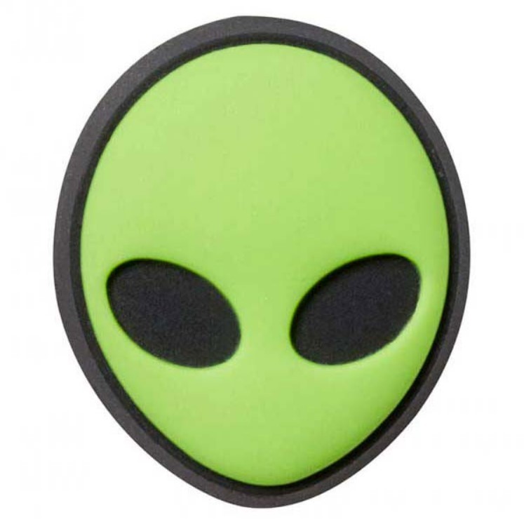 CROCS Ukras za klompe GREEN ALIEN HEAD zeleni