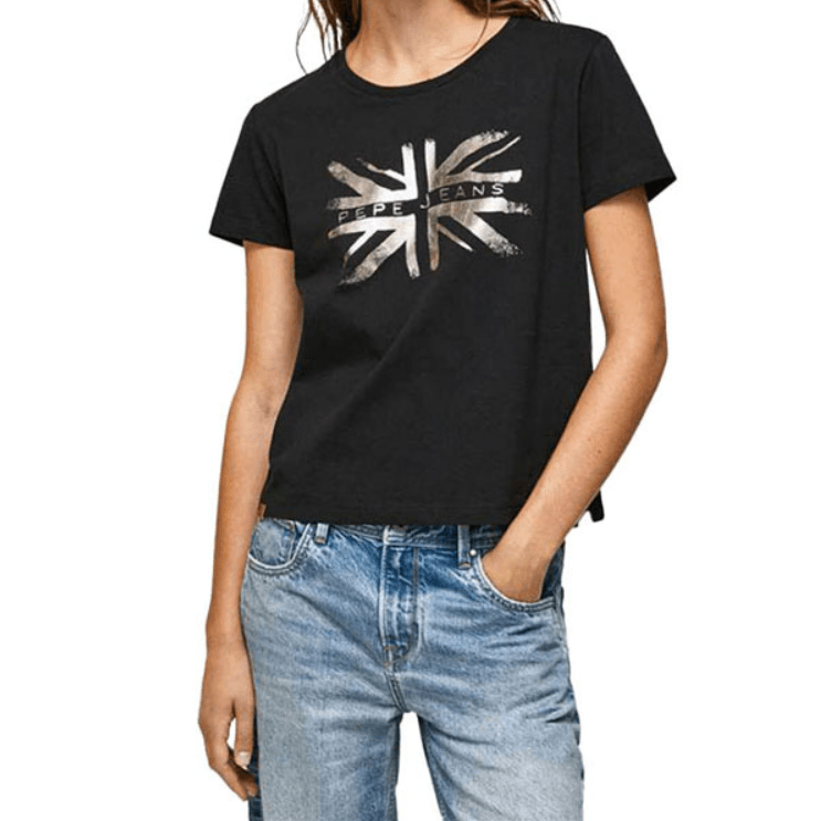 PEPE JEANS Ženska majica kratkih rukava LALI crna