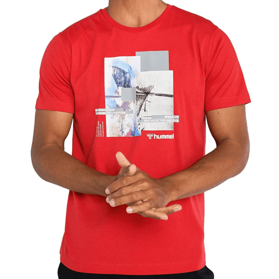 HUMMEL Muška majica HMLJARVAN S/S crvena