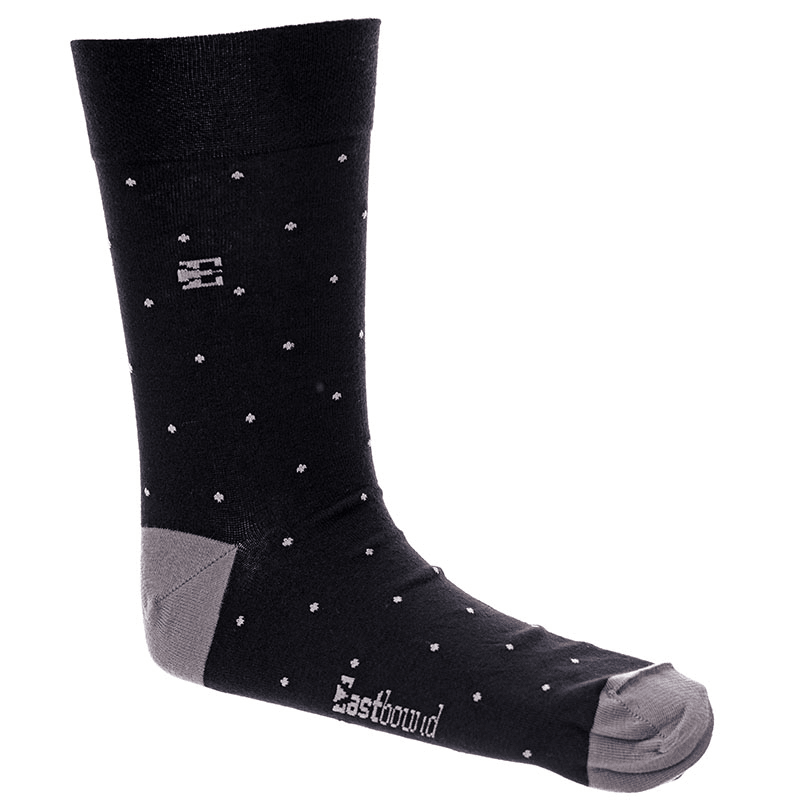 Muške čarape s tufnama EASTBOUND, sivo-crne