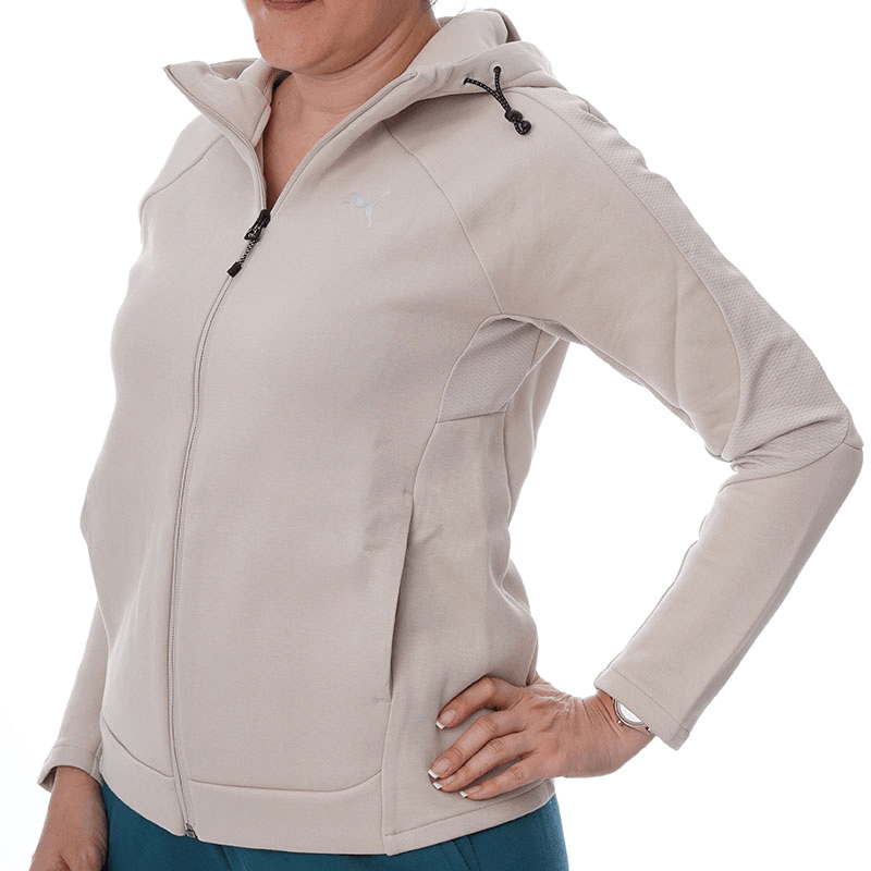 PUMA ženski duks sa patentiranim Evostripe, bež