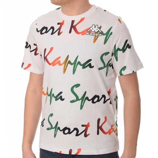 Kappa muška majica kratkih rukava s logotipom FOGRO, bijela