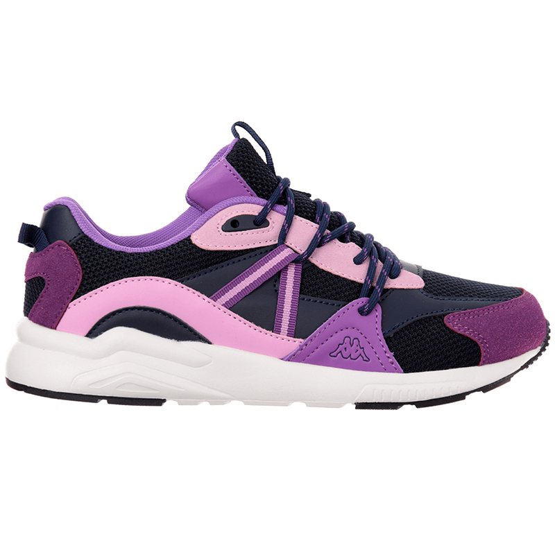 KAPPA patike za djevojčice Logo London Kid, crne i ljubičaste
