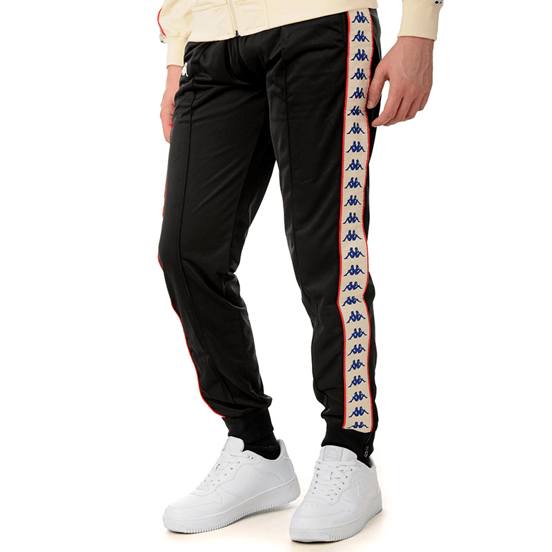 KAPPA donji dio muške trenerke 222 Banda Rastoria Slim, crna