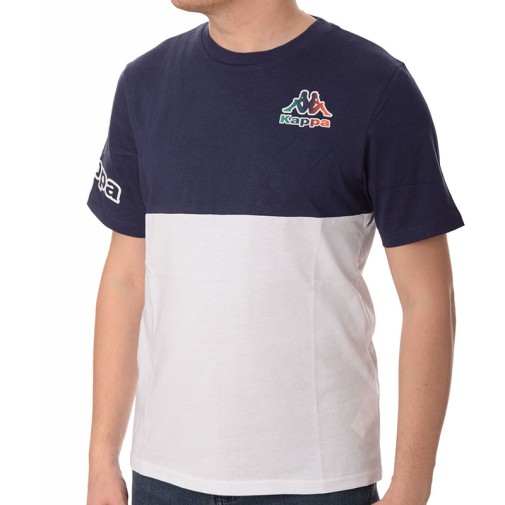 KAPPA Muška majica LOGO FEFFO, tamno-bijela