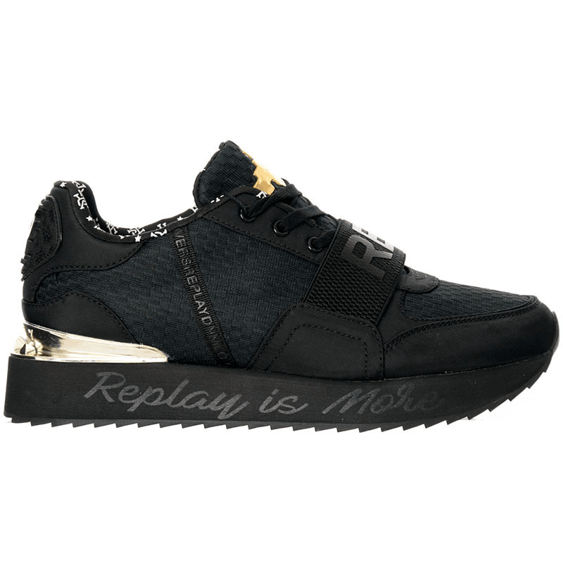 Replay ženske tenisice s remenom za penny, crne